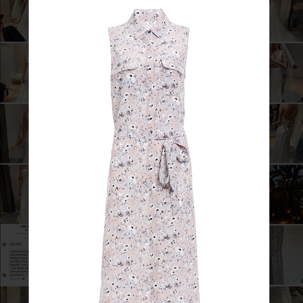 Equipment Wisteria print dress